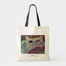The Bed,  By Toulouse-Lautrec Henri Tote Bags