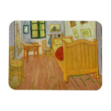 The Bedroom, 1888 (oil on canvas) Flexible Magnet