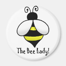 The Bee Lady Fridge Magnet