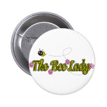 the bee lady with flowers pins