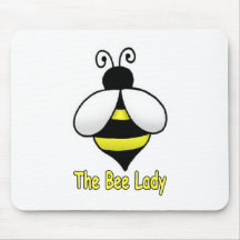 The Bee Lady yellow Mouse Pad