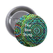 The Bee Sting Pinback Buttons