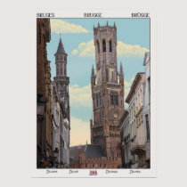 The Belfry in Brugge posters