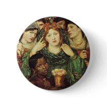 The Beloved by Dante Raphael Rossetti Buttons