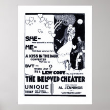 The Beloved Cheater 1920 vintage movie ad poster
