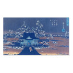 The Benzaiten Shrine at Inokashira in Snow. Japan Business Card Template