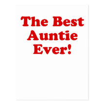 The Best Auntie Ever Post Card