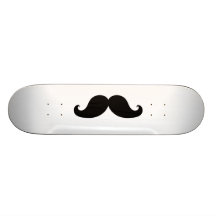 THE BEST BLACK MUSTACHE CUSTOM SKATE BOARD