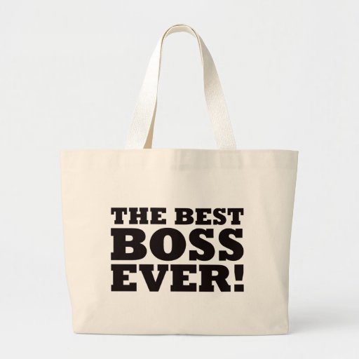 The Best Boss Ever Canvas Bags