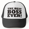 The Best Boss Ever hats
