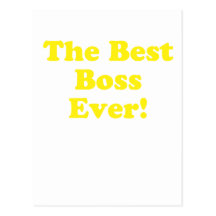 The Best Boss Ever Post Cards