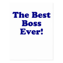 The Best Boss Ever Postcards
