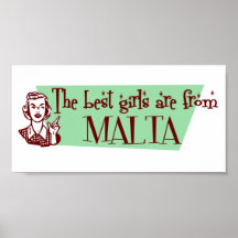The Best Girls are from Malta Poster