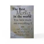 The Best Mother  in the world cards