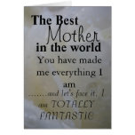 The Best Mother  in the world cards