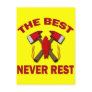 THE BEST NEVER REST POST CARD