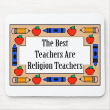 The Best Teachers Are Religion Teachers Mouse Mats