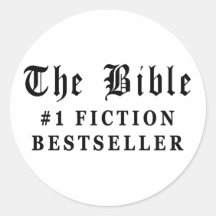The Bible Fiction Bestseller Round Stickers