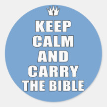 The Bible Round Stickers