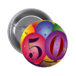 The big 50 birthday button