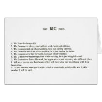 The Big Boss Card