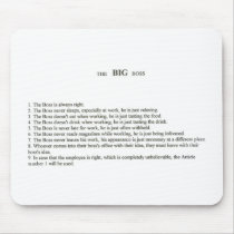 The Big Boss Mouse Pads