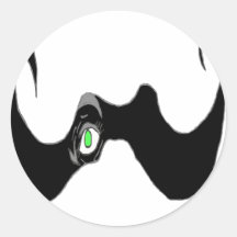 THE BIG MOUSTACHE EYE OPEN 1.PNG AUTOCOLLANT