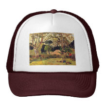 The Big Tree (Te Rahi Raau) By Gauguin Paul Mesh Hat