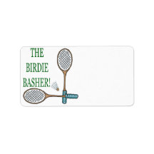 The Birdie Basher 2 Address Label