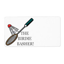 The Birdie Basher Labels