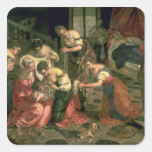 The Birth of St. John the Baptist, 1550-59 Square Stickers