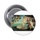 The Birth of Venus - Botticelli Button