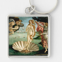 The Birth of Venus by Botticelli Keychains