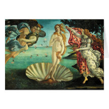 The Birth of Venus by Sandro Botticelli Greeting Cards