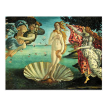 The Birth of Venus by Sandro Botticelli Post Cards