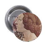 The Birth Of Venus Detail By Botticelli Sandro Pinback Buttons