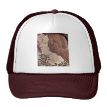 The Birth Of Venus Detail By Botticelli Sandro Mesh Hat