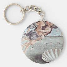 The Birth Of Venus Detail By Botticelli Sandro Keychain