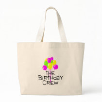 The Birthday Crew Balloons Canvas Bags