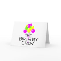 The Birthday Crew Balloons Greeting Cards