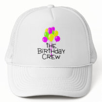 The Birthday Crew Balloons Trucker Hats