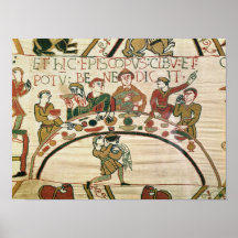 The bishop blesses the food and drink print