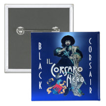 THE BLACK CORSAIR gem dark blue Buttons