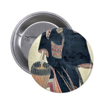 The black knight by Okumura, Masanobu Ukiyoe Button