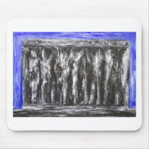 The Black Parthenon (architectural surrealism) Mouse Pads