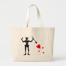 The Blackbeard Authentic Flag Canvas Bags