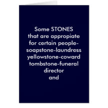 THE BLARNEY STONE FOR YOUR 50TH BIRTHDAY CARD
