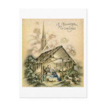 The Blessings of Christmas Nativity Scene