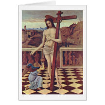 The Blood Of The Redeemer By Giovanni Bellini Greeting Card