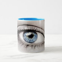 "THE BLUE EYES" COFFEE OR TEA MUG mugs